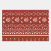 Moderner hässlicher, roter und blauer, hässlicher  geschenkpapier set (Vorderseite 3)