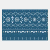 Moderner hässlicher, roter und blauer, hässlicher  geschenkpapier set (Vorderseite 2)