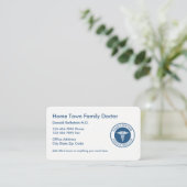 Moderner Hausarzt Visitenkarte (Stehend Vorderseite)