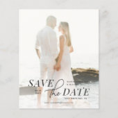 Moderner Haushalt Save the Date Text über Foto (Vorderseite)