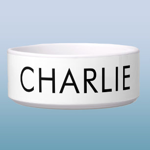 Moderner Hausname Personalisiert Napf