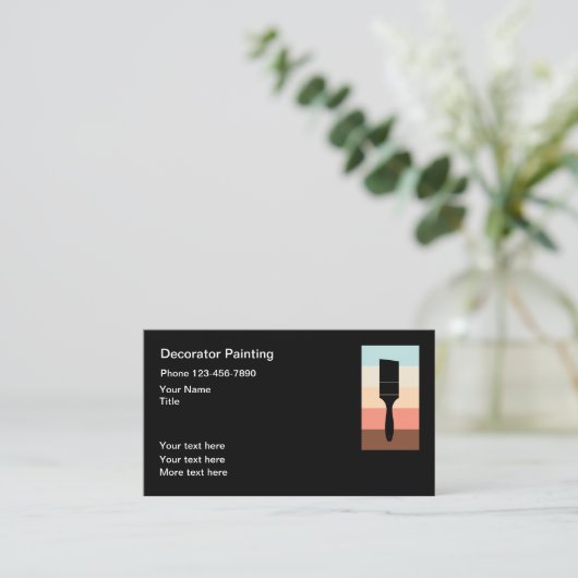 Moderner Hauspaneeldienst Visitenkarte (Stehend Vorderseite)