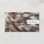 Moderner Haustier Hund Walking Bold Blue Veterinar Visitenkarte (Vorderseite)