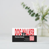 Moderner Haustier-Sitter-Hund Walker Visitenkarte (Stehend Vorderseite)