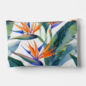 Moderner hawaiianischer Druckvogel mit Paradiesmus Zubehörtasche (Rückseite)