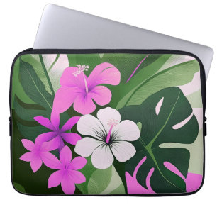 Moderner Hawaiianischer Hibiskus-Wetsuit aus dem M Laptopschutzhülle