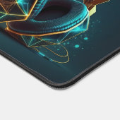 Moderner Headphones - Gamer - Digitaler Personalis Schreibtischunterlage (Ecke)