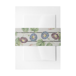 Moderner Heirloom Morning Glory Einladungsbanderole