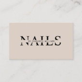 Moderner, hellbraun, QR-Code Visitenkarte (Vorderseite)