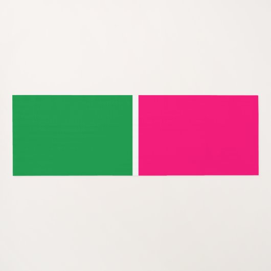 Moderner, hellcremefarbener, rosa, weißer Farbbloc Yogamatte (Rückseite (Horizontal))