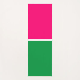 Moderner, hellcremefarbener, rosa, weißer Farbbloc Yogamatte