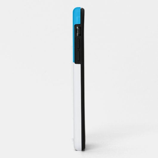 Moderner heller blauer weißer, nahtloser Farbblock Case-Mate iPhone Hülle (Hinten/Links)