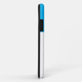 Moderner heller blauer weißer, nahtloser Farbblock Case-Mate iPhone Hülle (Hinten/Rechts)