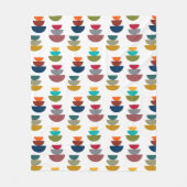 Moderner heller Minimalismus der Mitte des Jahrhun Fleecedecke (Vorderseite)