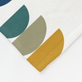 Moderner heller Minimalismus der Mitte des Jahrhun Fleecedecke (Ecke)