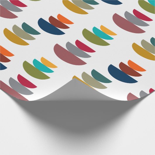 Moderner heller Minimalismus der Mitte des Jahrhun Geschenkpapier (Ecke)