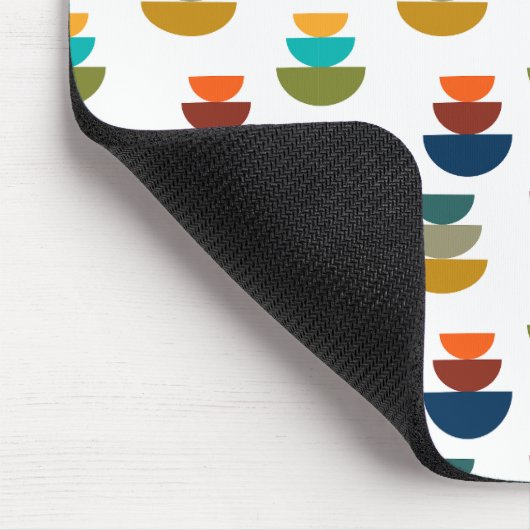 Moderner heller Minimalismus der Mitte des Jahrhun Mousepad (Ecke)