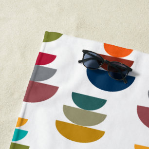 Moderner heller Minimalismus der Mitte des Jahrhun Strandtuch