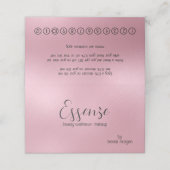 Moderner, hellrosa Hintergrund Treuekarte (Außenseite Aufgefaltet)