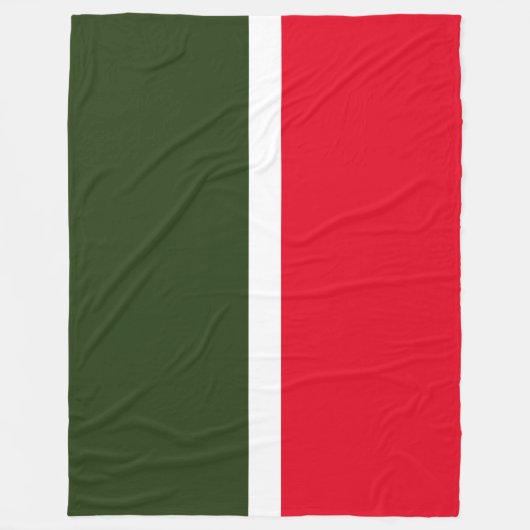 Moderner, hellroter Weißwald, grüner Farbblock Fleecedecke (Vorderseite)