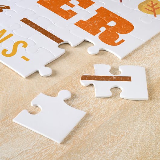 Moderner Herbst Inspiriert Herbst Vibes Personalis Puzzle (Seite)