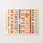 Moderner Herbst Inspiriert Herbst Vibes Personalis Puzzle (Horizontal)
