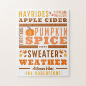 Moderner Herbst Inspiriert Herbst Vibes Personalis Puzzle (Vertikal)