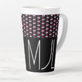 Moderner Herz-Mixed-Muster-Valentinstag Milchtasse (Rechte Ecke)