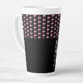 Moderner Herz-Mixed-Muster-Valentinstag Milchtasse (Linke Ecke)
