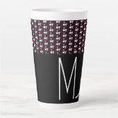 Moderner Herz-Mixed-Muster-Valentinstag Milchtasse (Vorderseite)