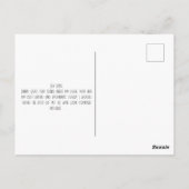 Moderner Herz-Mixed-Muster-Valentinstag Postkarte (Rückseite)