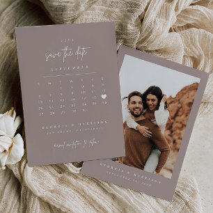 Moderner Herz-Speichern-Sie-das-Datum-Kalender-Fot Save The Date