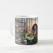 Moderner Hexenbecher Kaffeetasse (Vorderseite Links)