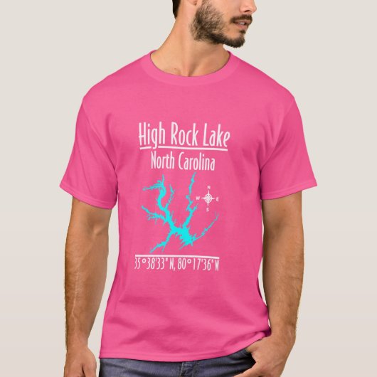 Moderner High Rock Lake - North Carolina T-Shirt (Vorderseite)