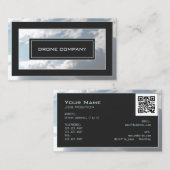 Moderner Himmelswolkenrahmen Visitenkarte (Vorne/Hinten)