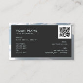 Moderner Himmelswolkenrahmen Visitenkarte (Rückseite)