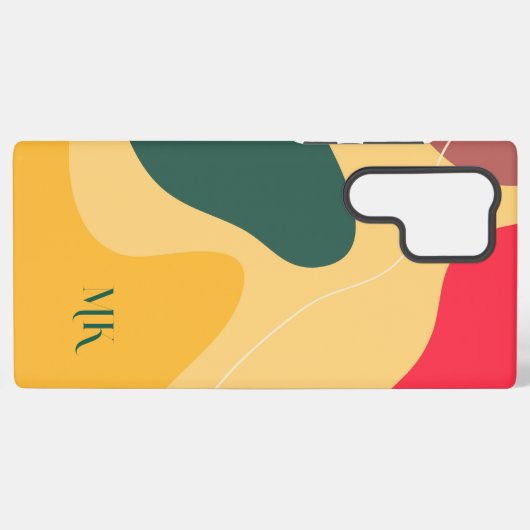 Moderner Hintergrund für Bio Formen Samsung Galaxy Hülle (Rückseite (Horizontal))