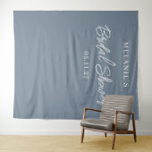 Moderner Hintergrund für minimalistisches Brautpar Wandteppich (Beispiel (Horizontal))