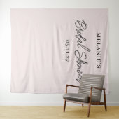 Moderner Hintergrund für minimalistisches Brautpar Wandteppich (Beispiel (Horizontal))