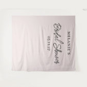 Moderner Hintergrund für minimalistisches Brautpar Wandteppich (Vorderseite (Horizontal))