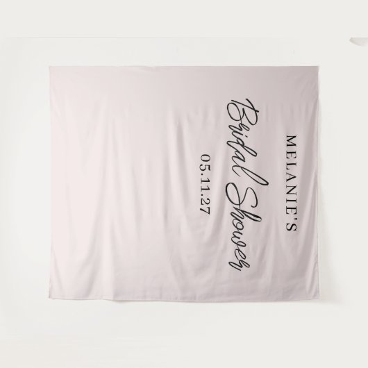 Moderner Hintergrund für minimalistisches Brautpar Wandteppich (Vorderseite (Horizontal))