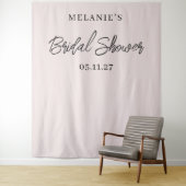 Moderner Hintergrund für minimalistisches Brautpar Wandteppich (Beispiel)