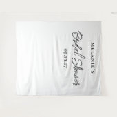 Moderner Hintergrund für minimalistisches Brautpar Wandteppich (Vorderseite (Horizontal))