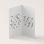 Moderner Hintergrund für Schwarz und Weiß Visitenkarten (Innenseite)