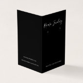 Moderner Hintergrund für Schwarz und Weiß Visitenkarten (Vorderseite)