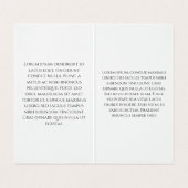 Moderner Hintergrund für Schwarz und Weiß Visitenkarten (Innenseite Aufgefaltet)