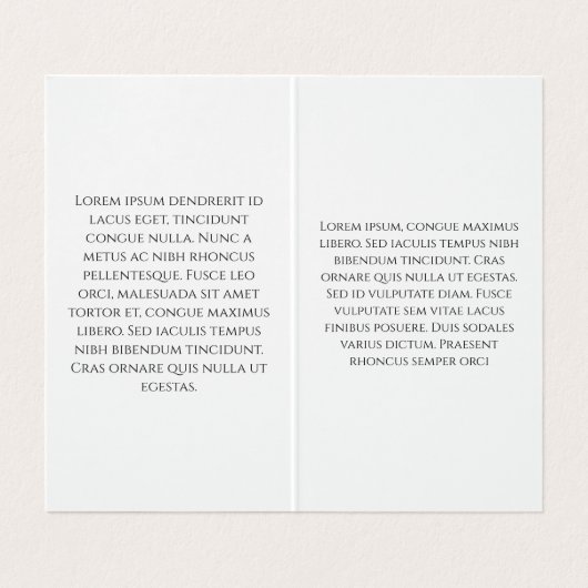 Moderner Hintergrund für Schwarz und Weiß Visitenkarten (Innenseite Aufgefaltet)