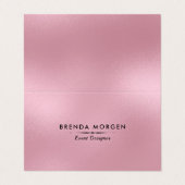 Moderner Hintergrund in pink Visitenkarten (Außenseite Aufgefaltet)