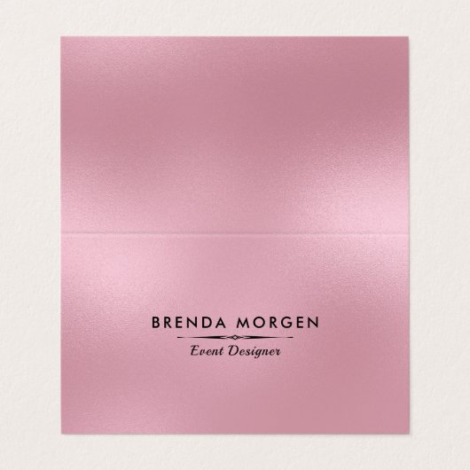 Moderner Hintergrund in pink Visitenkarten (Außenseite Aufgefaltet)