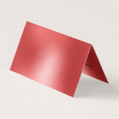 Moderner Hintergrund in schimmerndem Rot Visitenkarten (Rückseite)